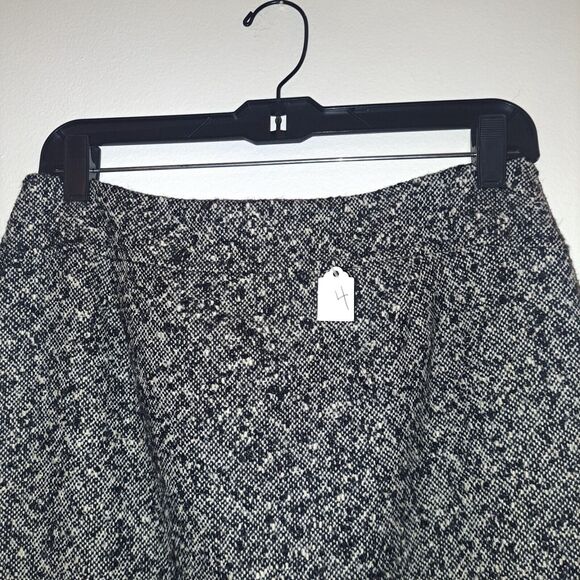 Talbots Petites Wool Blend Black And White Midi‎ Skirt, Size 8 - Picture 3 of 9